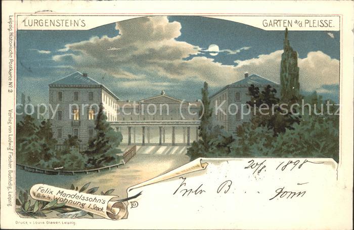 LEIPZIG Sachsen Lurgensteins Garten an der Pleisse