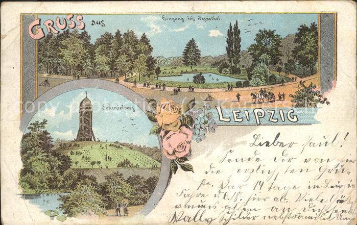 Leipzig Eingang ins Rosenthal Scherbelberg