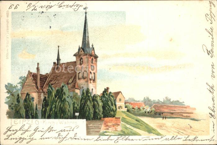 Wahren Leipzig Kirche Illustration