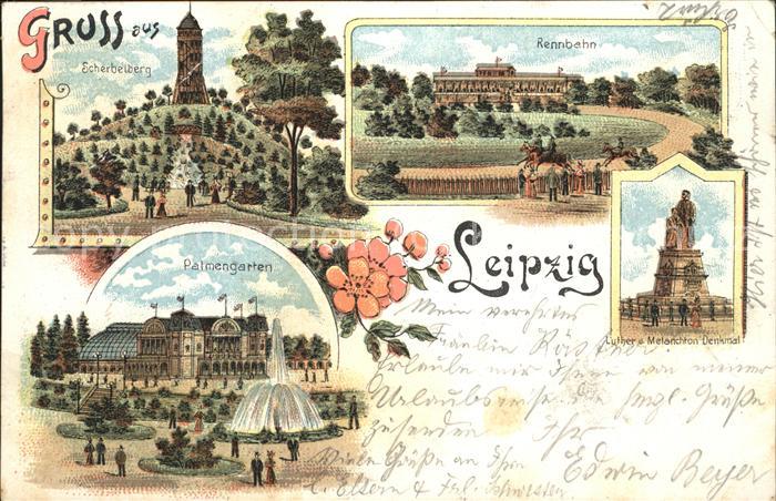 Leipzig Scherbelberg Rennbahn Palmengarten Luth