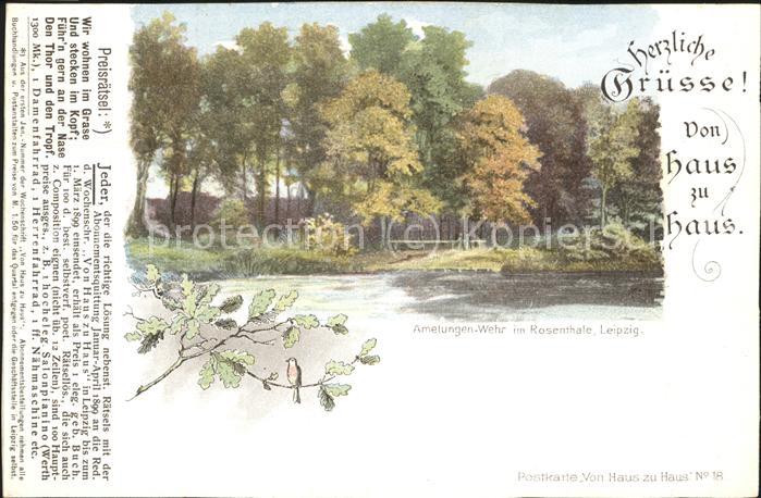 LEIPZIG Sachsen Amelungen Wehr im Rosenthale