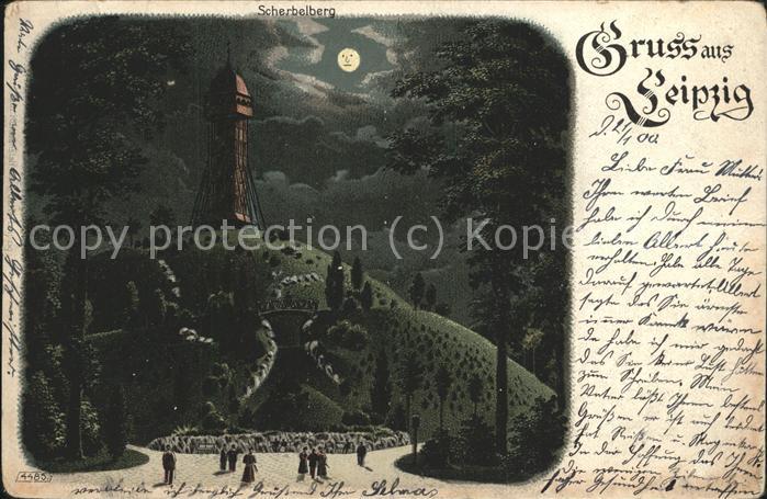 Leipzig Scherbelberg bei Nacht