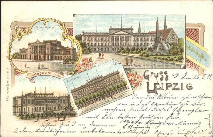 LEIPZIG Sachsen Neues Theater Universitaet Museum Hauptpost