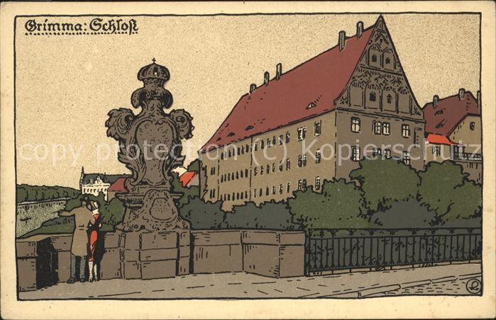 Grimma Schloss Illustration