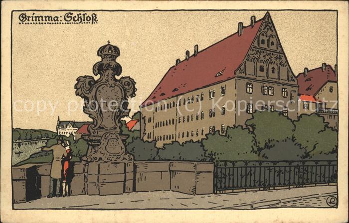 Grimma Schloss Illustration