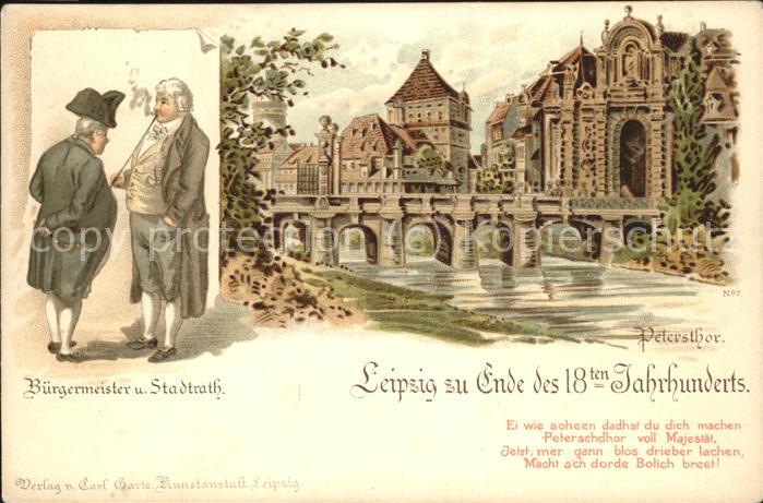 Leipzig Petersthor Bürgermeister Stadtrath