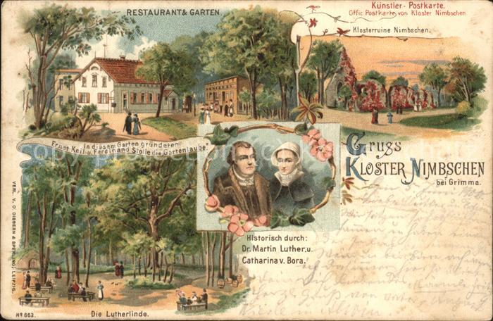 Grimma Kloster Nimbschen Restaurant Garten Lut