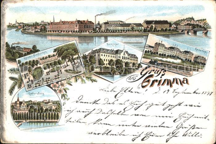 Grimma Panorama Seminar Kloster Nimbschen Kaserne Gattersburgen Feuregge