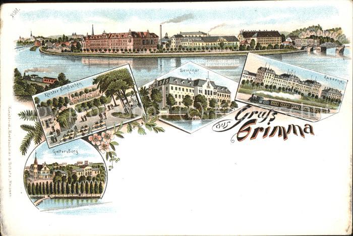 Grimma Panorama Seminar Kloster Nimbschen Kaserne Gattersburg