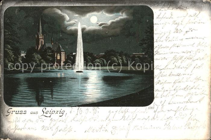 Leipzig Johannapark mit Lutherkirche