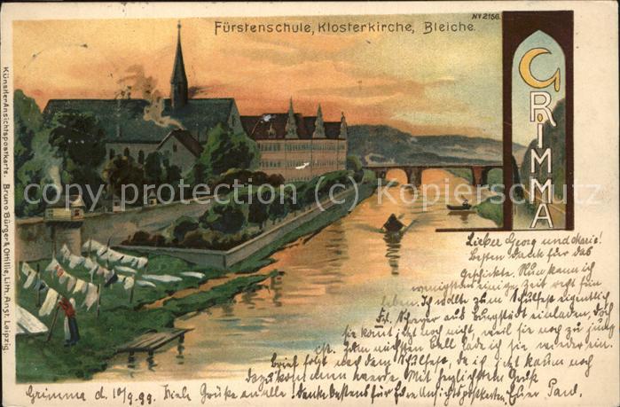 Grimma Fürstenschule Klosterkirche Bleiche
