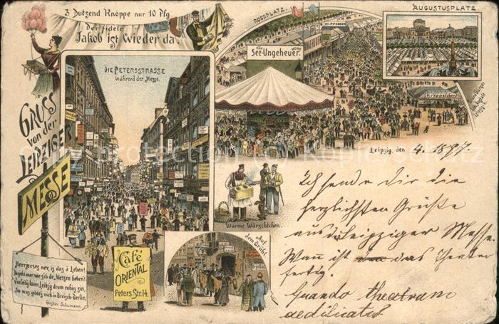 Leipzig Petersstrasse Rossplatz Augustusplatz