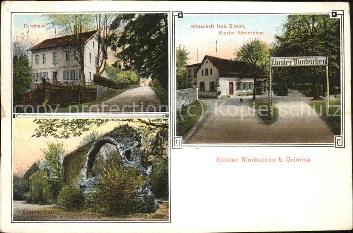 Grimma Kloster Nimbschen Ruine Forsthaus Wirts