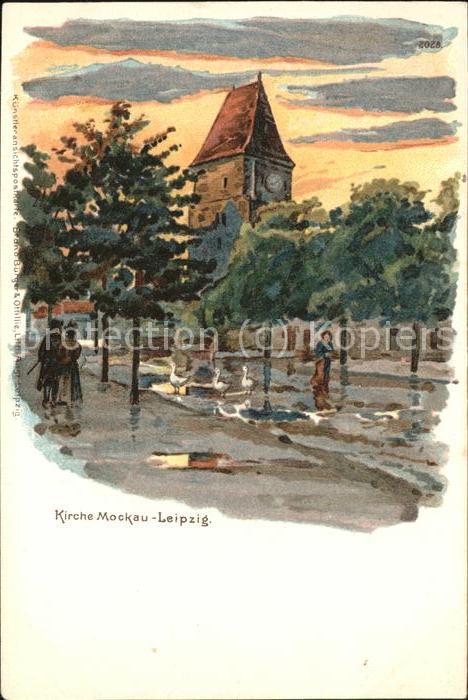 LEIPZIG Sachsen Kirche Moskau Leipzig Kuenstlerkarte