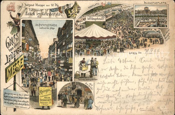 Leipzig Petersstrasse Rossplatz Augustusplatz