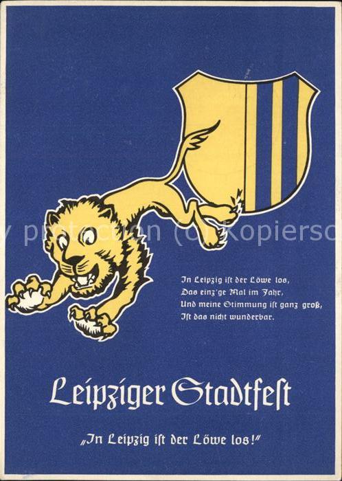 LEIPZIG Sachsen Plakat Leipziger Stadtfest