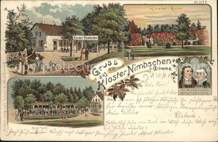 Grimma Kloster Nimbschen Restaurant Garten Por