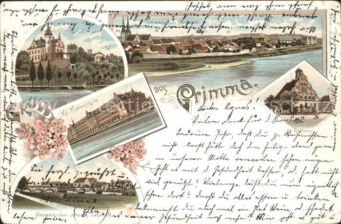 Grimma Panorama Gattersburgen Kgl Fürstenschul