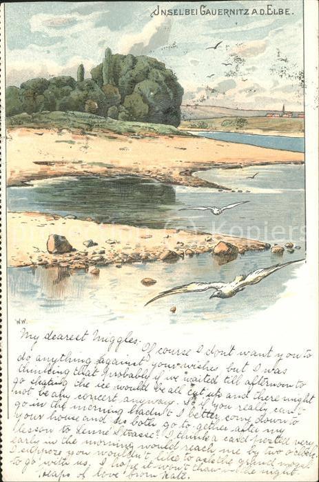 Gauernitz Inselpartie an der Elbe