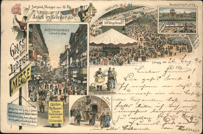 LEIPZIG Sachsen Petersstrasse Rossplatz Augustusplatz
