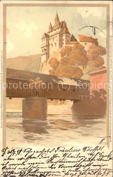 Kriebstein Schloss Kriebstein Kuenstlerkarte