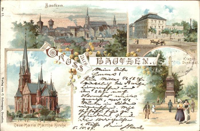 Bautzen Hotel Gude Kriegerdenkmal Maria-Martha-