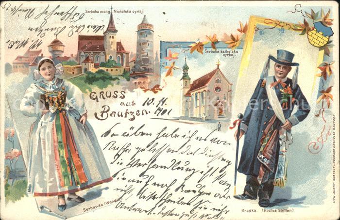 Bautzen Sachsen Mann Frau in Tracht