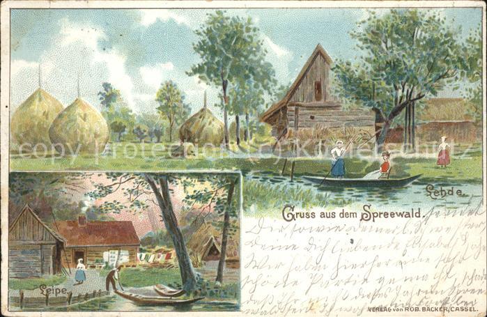 Spreewald Lehde Leipe Häuser Boote