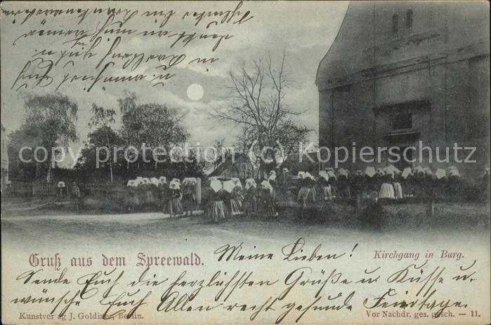 Spreewald Kirchgang in Burg