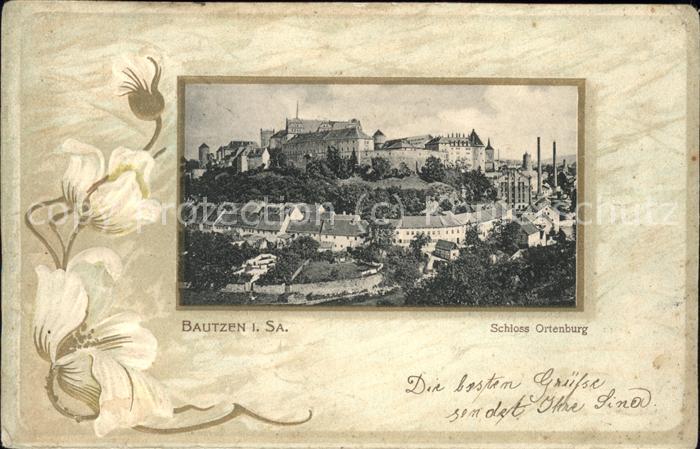Bautzen Schloss Ortenburg Prägedruck