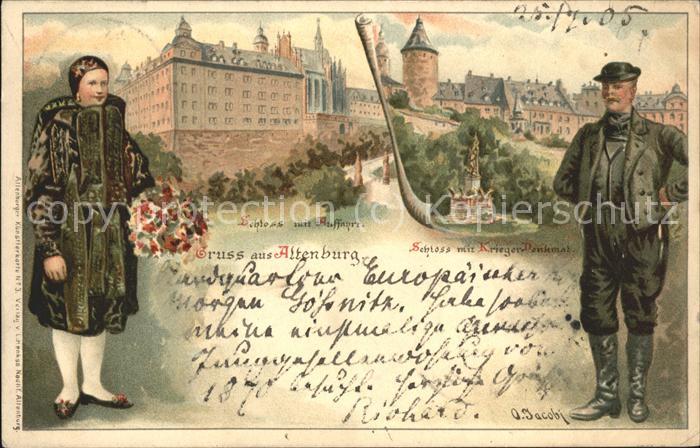 Altenburg Thueringen Schloss Kriegerdenkmal