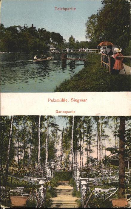 Siegmar-Schoenau Pelzmühle Gartenterrasse Teich