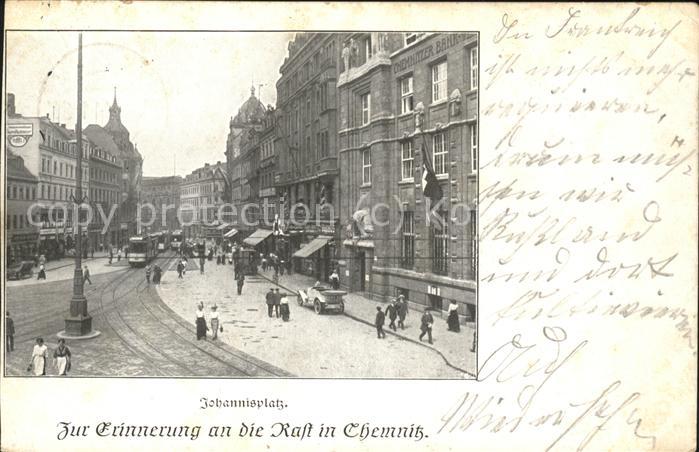 Chemnitz Johannisplatz Strassenbahn