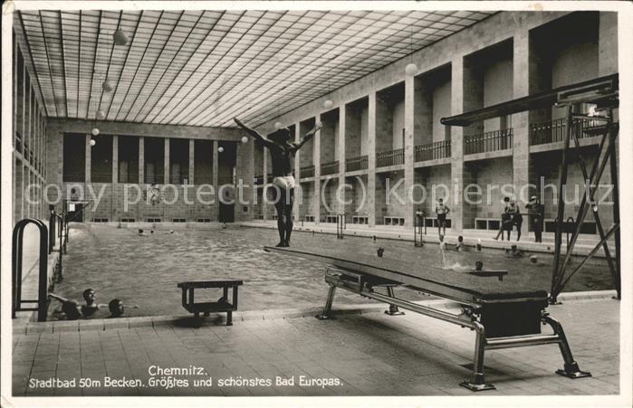 CHEMNITZ Sachsen Stadtbad Turmspringen