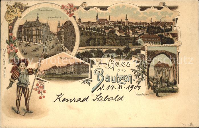 Bautzen Sachsen Ansichten 1905