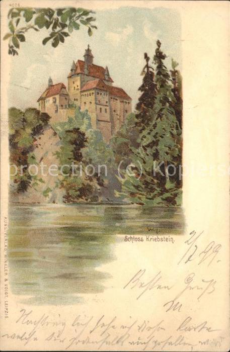 Kriebstein Schloss Künstlerkarte