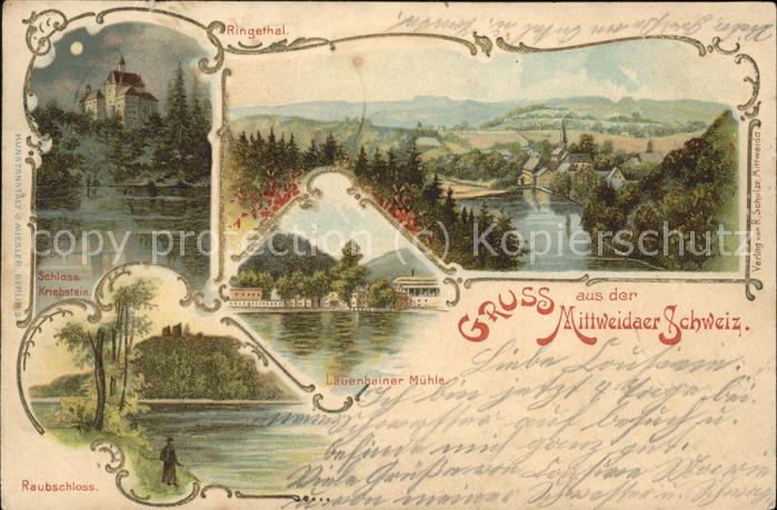 Mittweida Lauenhainer Muehle Raubschloss Schloss-Kriebstein Ringethal