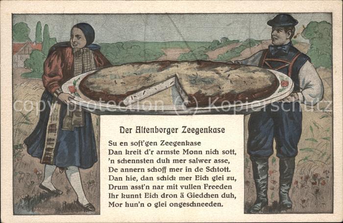Altenburg Thueringen Altenburger Ziegenkäse Zeichnung Mann F