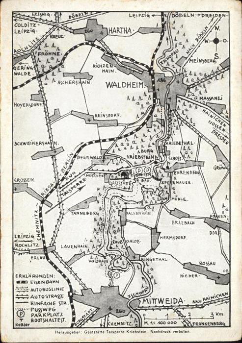 Waldheim Sachsen Landkarte