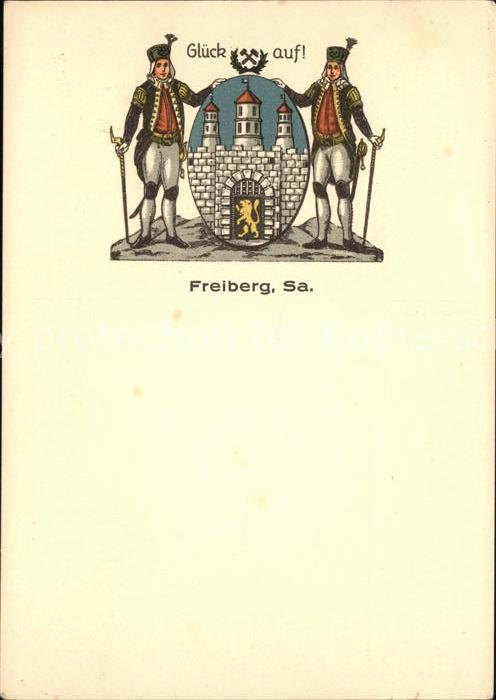 Freiberg Glueckauf Steiger Wappen