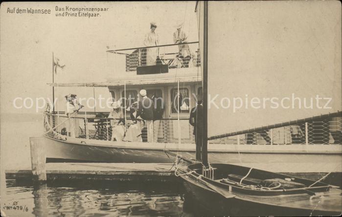 Berlin-Wannsee Auf dem Wannsee Schiff Kronprinzenpaar