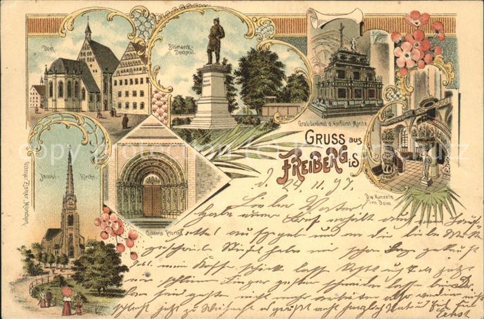 Freiberg Dom Jacobi-Kirche Bismarck-Denkmal