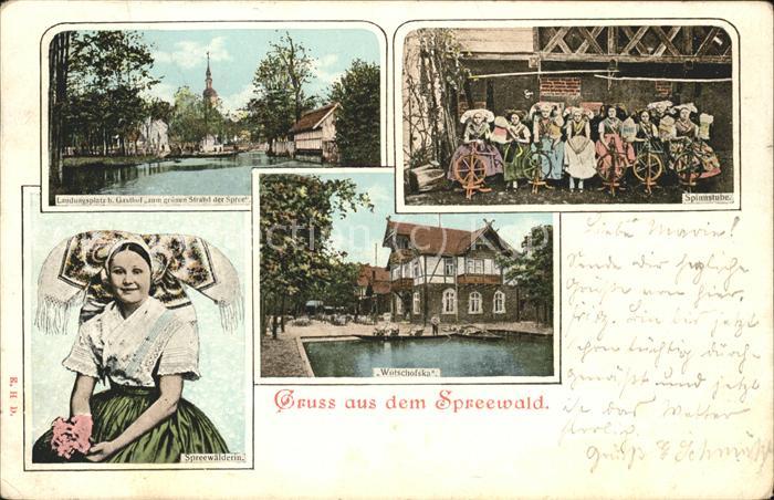 Spreewald Spreewälderin Tracht