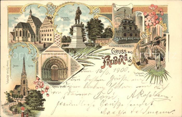 Freiberg Bismarck-Denkmal Dom Jacobi-Kirche