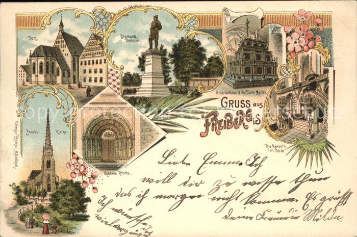 Freiberg Dom Bismarck-Denkmal Jacobi-Kirche