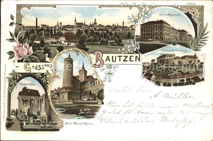 Bautzen Neue Kaserne Nicolairuine Alter Wassert