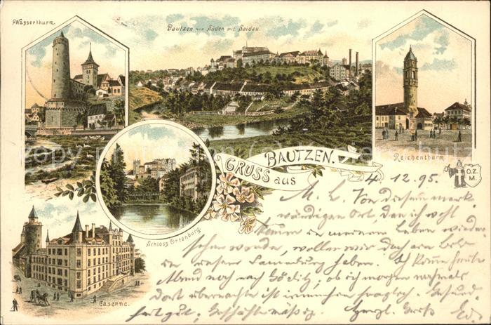 Bautzen Reichenturm Wasserturm Panorama Kaserne