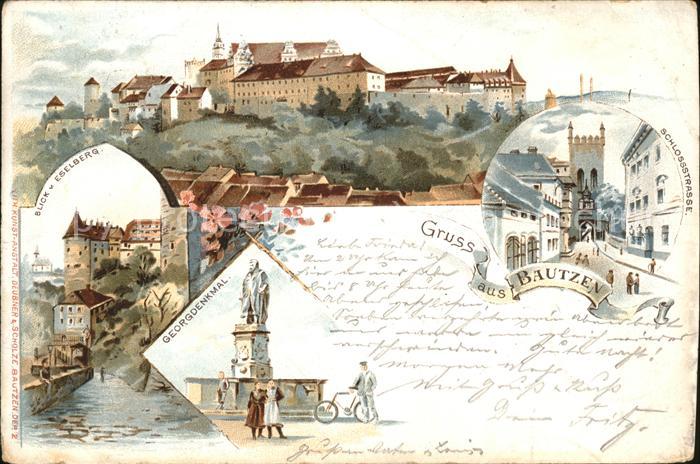 Bautzen Blick vom Eselsberg Panorama Georgdenkm