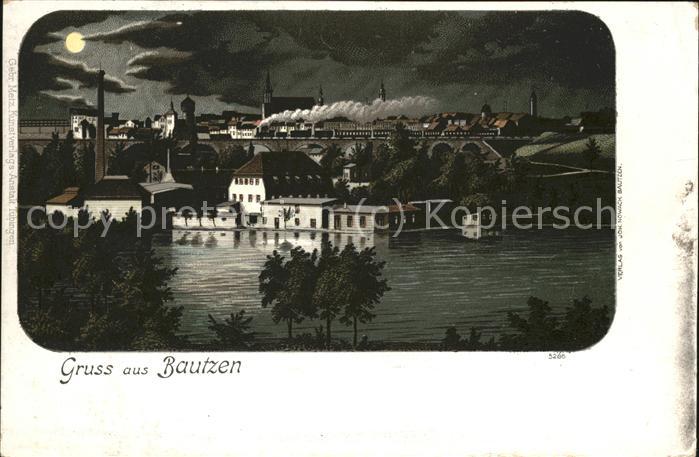 Bautzen Panorama bei Nacht