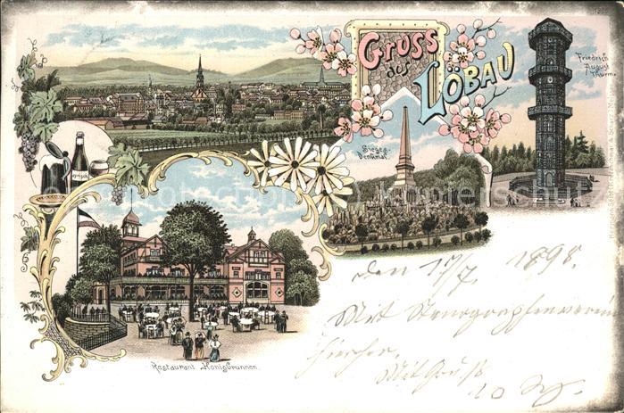 Loebau Sachsen Restarant Honigbrunnen Panorama Friedri
